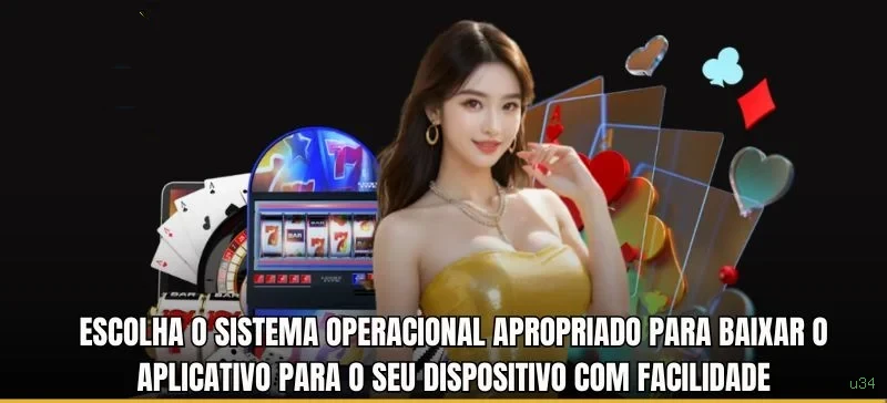 Imagem promocional do cassino online da u34 mostrando jogos ao vivo